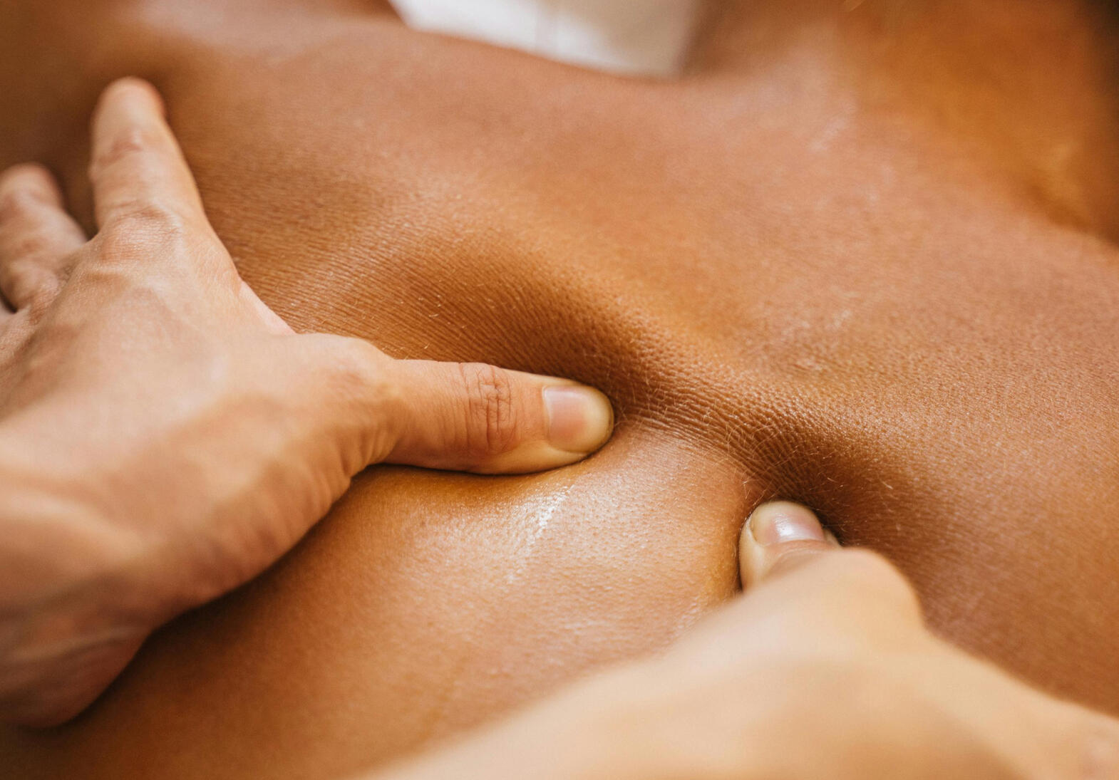 Back Massage using Pressure points